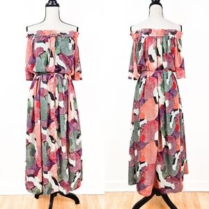 🦋LAST🦋 NWT Kopal Rani Dress, Pelican Chiffon, Size Large